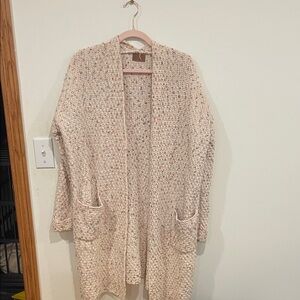 POL Cream Knit Cardigan Sweater